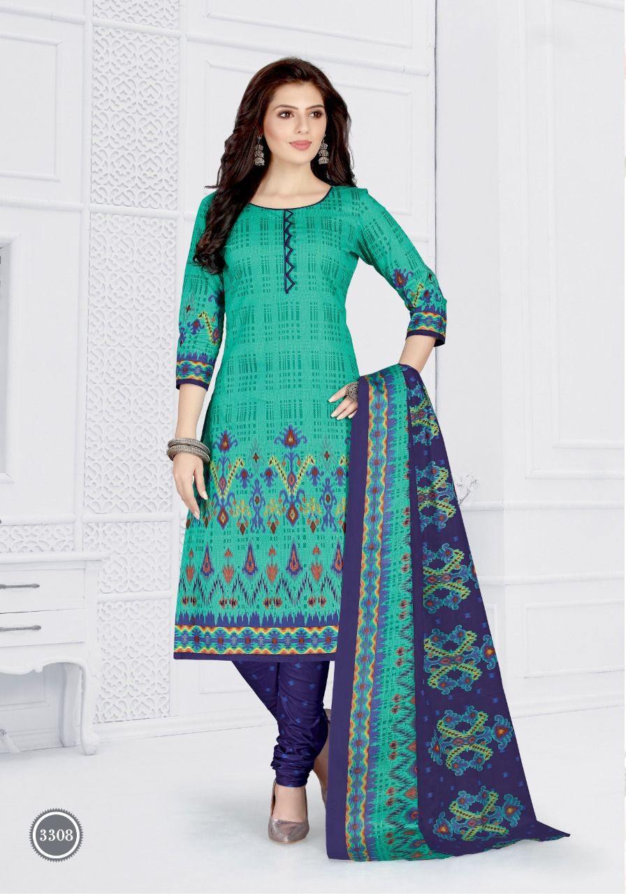 Cotton Pluse Tara 33 Fancy Designer Regular Wear Cotton Printed Dress Material